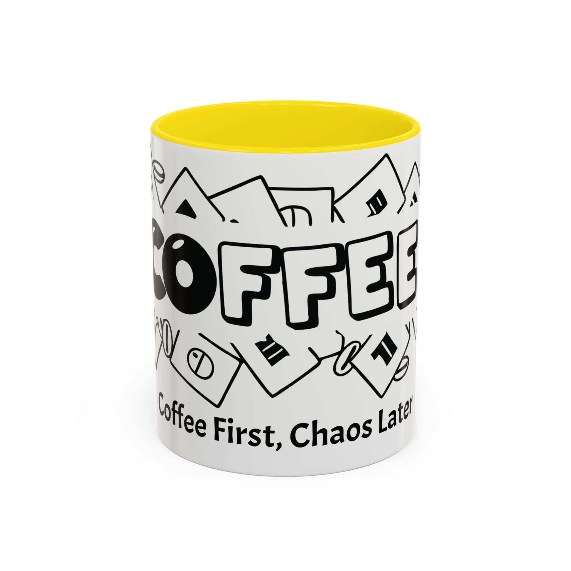 Coffee First, Chaos Later – The Perfect Mug for Coffee Lovers, Office Warriors & Gift Giving