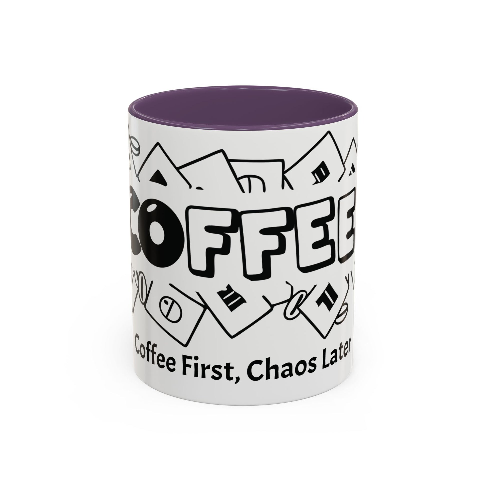 Coffee First, Chaos Later – The Perfect Mug for Coffee Lovers, Office Warriors & Gift Giving