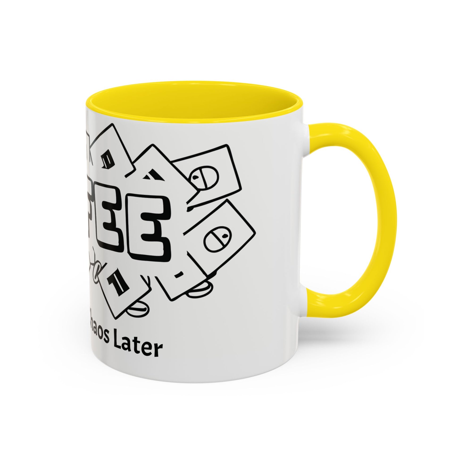 Coffee First, Chaos Later – The Perfect Mug for Coffee Lovers, Office Warriors & Gift Giving
